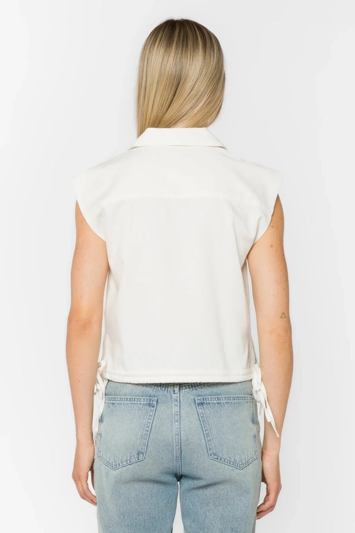 Velvet Heart Capricorn Blouse - Optic White-Hand In Pocket