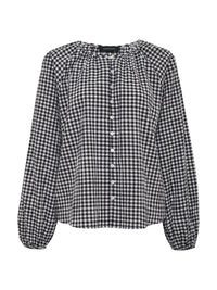 Sanctuary Perfect Gingham Blouse- Picnic-Hand In Pocket