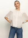 Sanctuary Deja Vu Blouse - Light Oat-Hand In Pocket