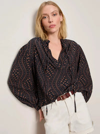 Sanctuary Joyride Relaxed Volume Blouse - Rhythmic-Hand In Pocket