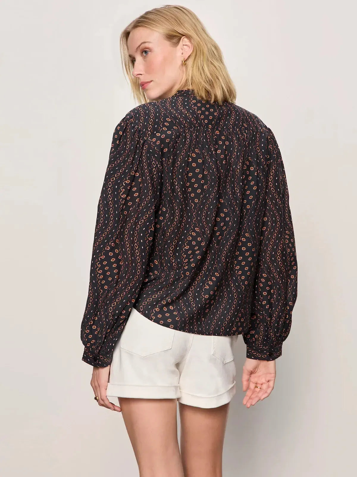 Sanctuary Joyride Relaxed Volume Blouse - Rhythmic-Hand In Pocket