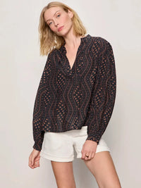 Sanctuary Joyride Relaxed Volume Blouse - Rhythmic-Hand In Pocket