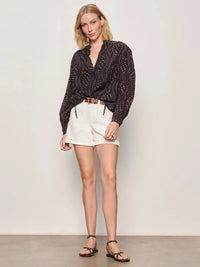 Sanctuary Joyride Relaxed Volume Blouse - Rhythmic-Hand In Pocket