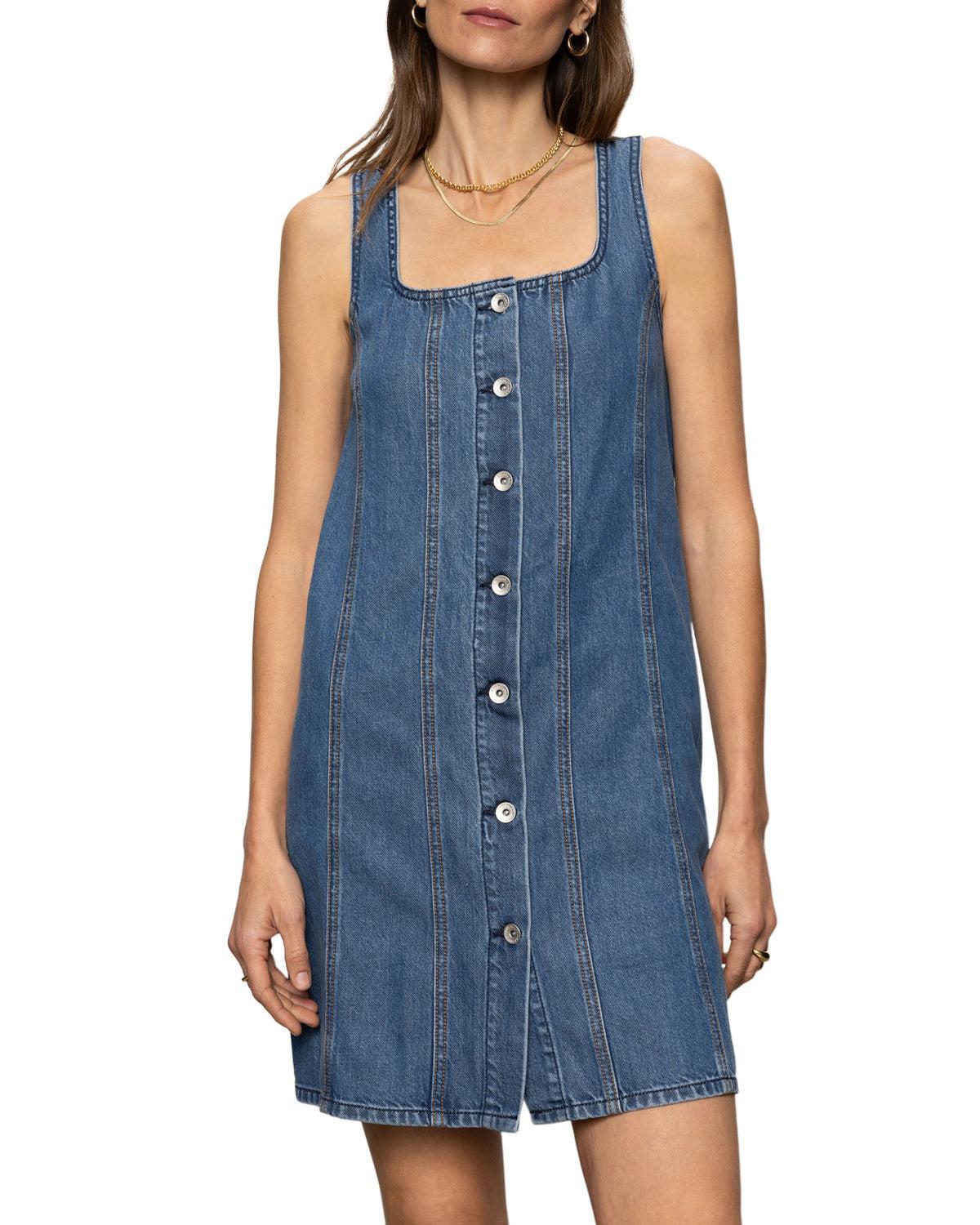 Sanctuary Blossom Denim Dress- Happy Hour ***FINAL SALE***-Hand In Pocket