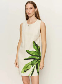 Sanctuary Way To Be Linen Dress - Palmetta-Hand In Pocket