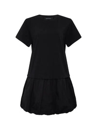 Sanctuary Bubble T-Shirt Dress - Black-Hand In Pocket