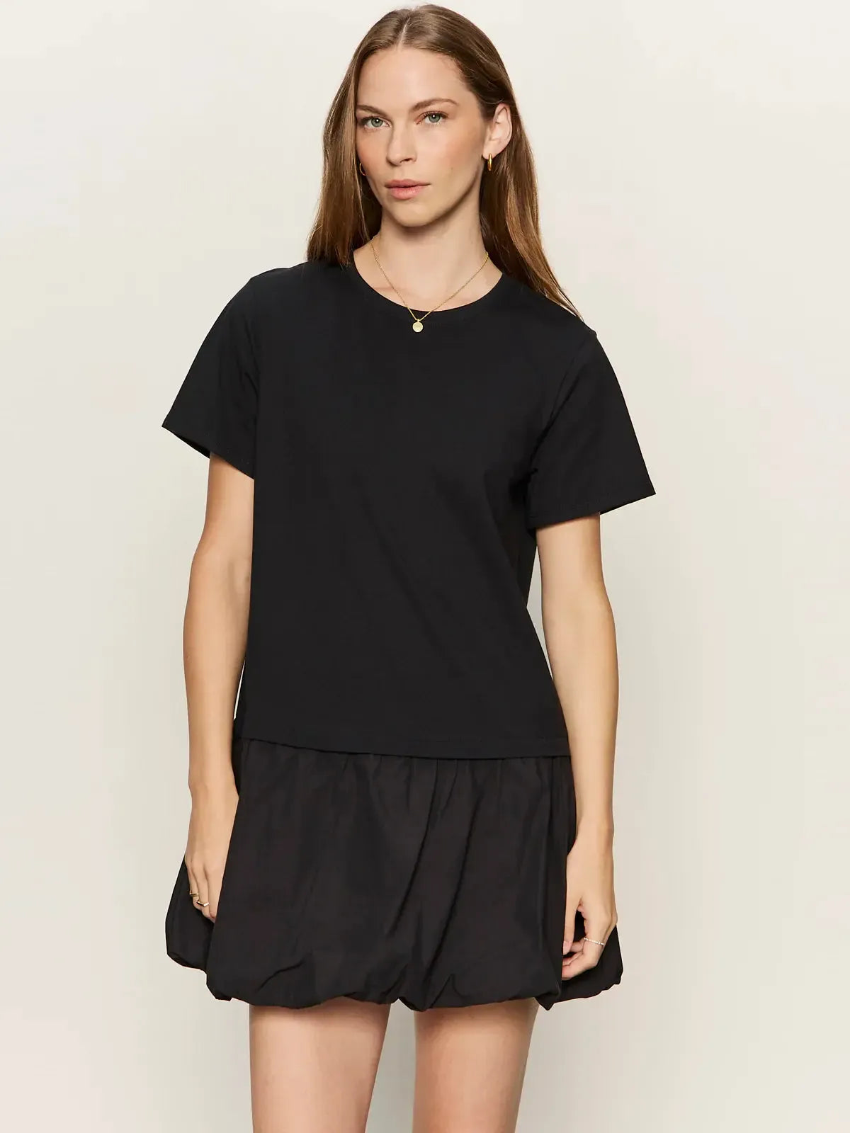 Sanctuary Bubble T-Shirt Dress - Black-Hand In Pocket