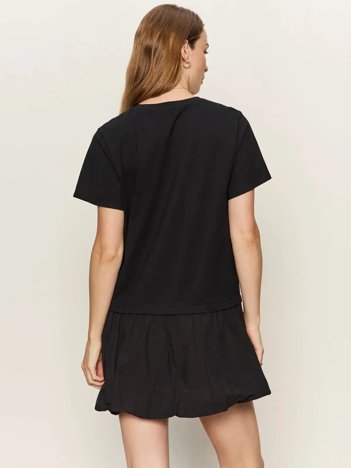 Sanctuary Bubble T-Shirt Dress - Black-Hand In Pocket