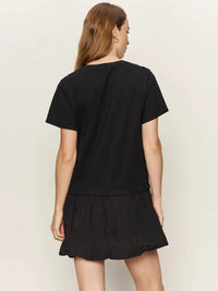 Sanctuary Bubble T-Shirt Dress - Black-Hand In Pocket