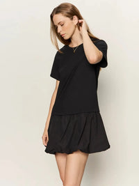 Sanctuary Bubble T-Shirt Dress - Black-Hand In Pocket