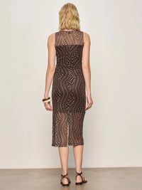 Sanctuary Desire More Mesh Cinch Dress - Rhythmic-Hand In Pocket