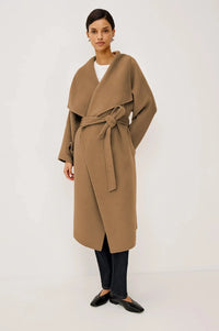 Rails Celeste Wrap Coat - Camel-Hand In Pocket