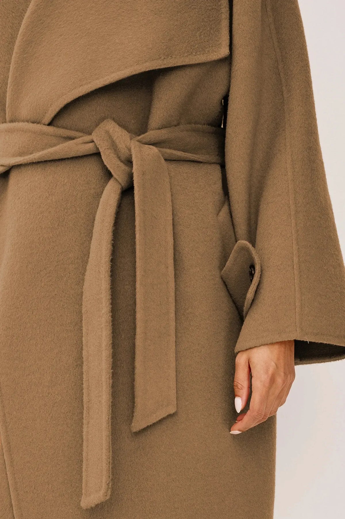 Rails Celeste Wrap Coat - Camel-Hand In Pocket