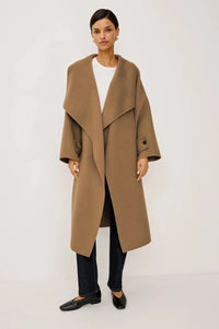 Rails Celeste Wrap Coat - Camel-Hand In Pocket