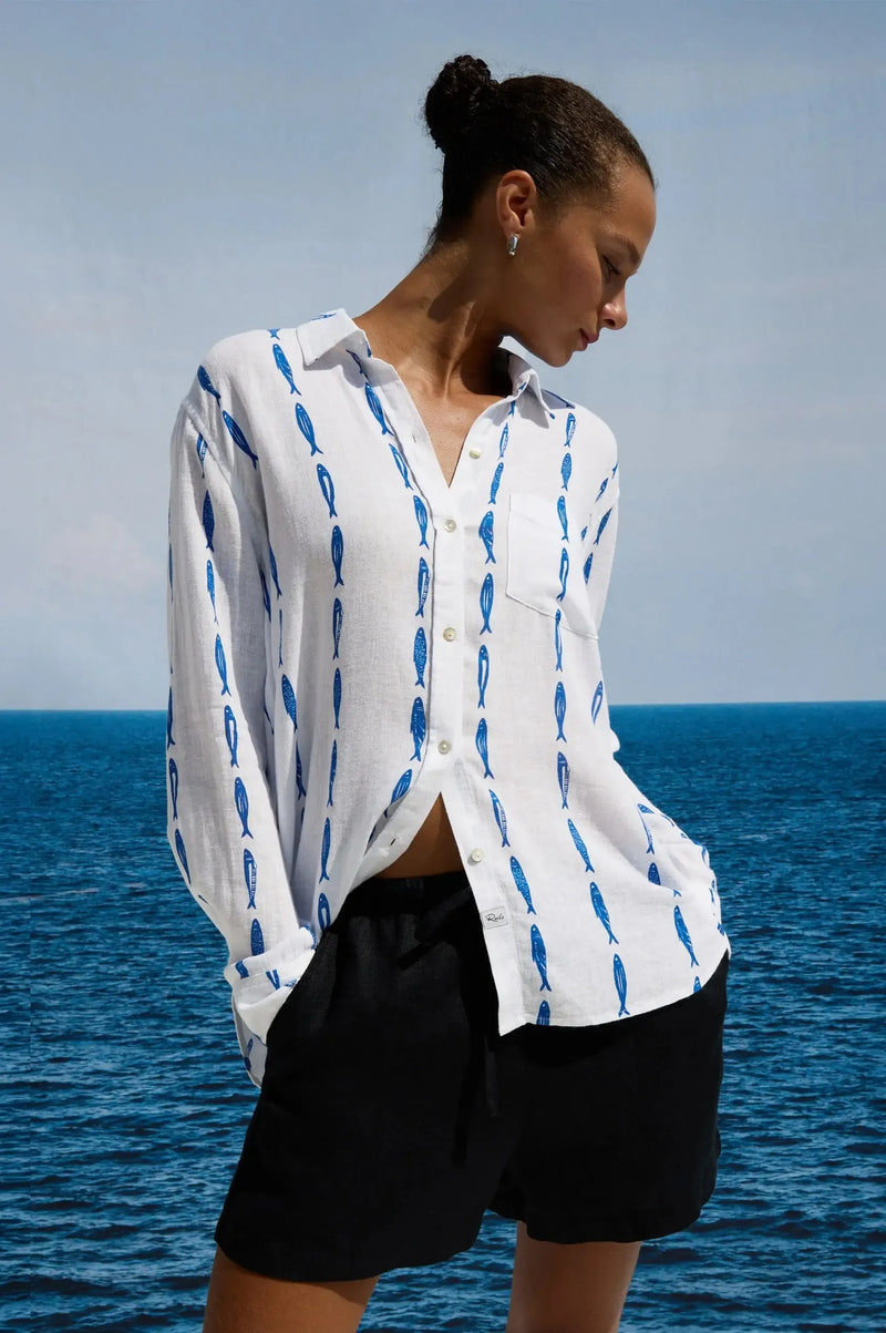 Rails Charli Shirt - Sardines-Hand In Pocket