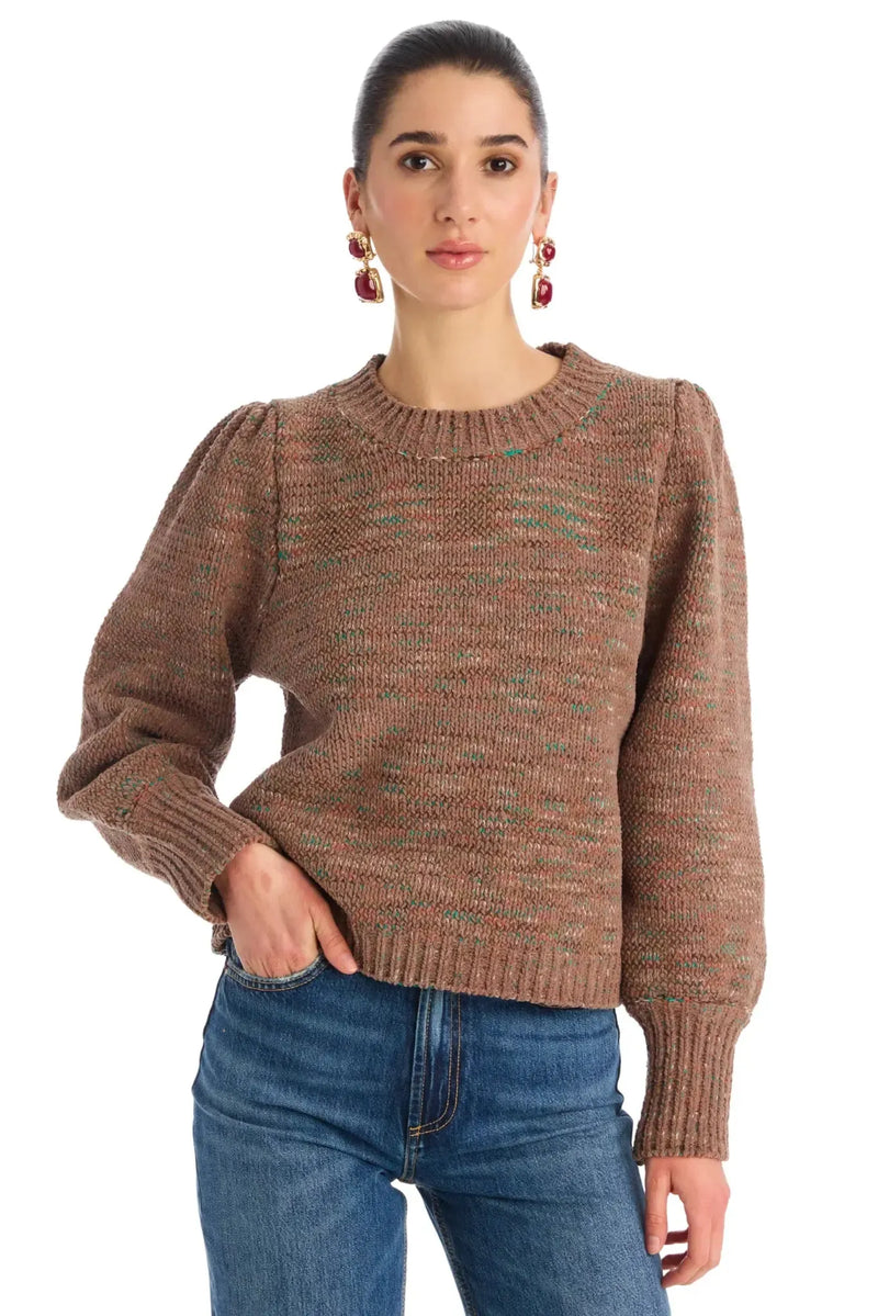 Allison Charlotte Sweater - Mocha-Hand In Pocket