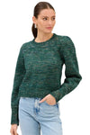 Allison Charlotte Sweater- Green Spacedye-Hand In Pocket
