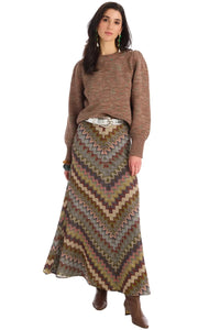 Allison Olive Skirt - Olive-Hand In Pocket