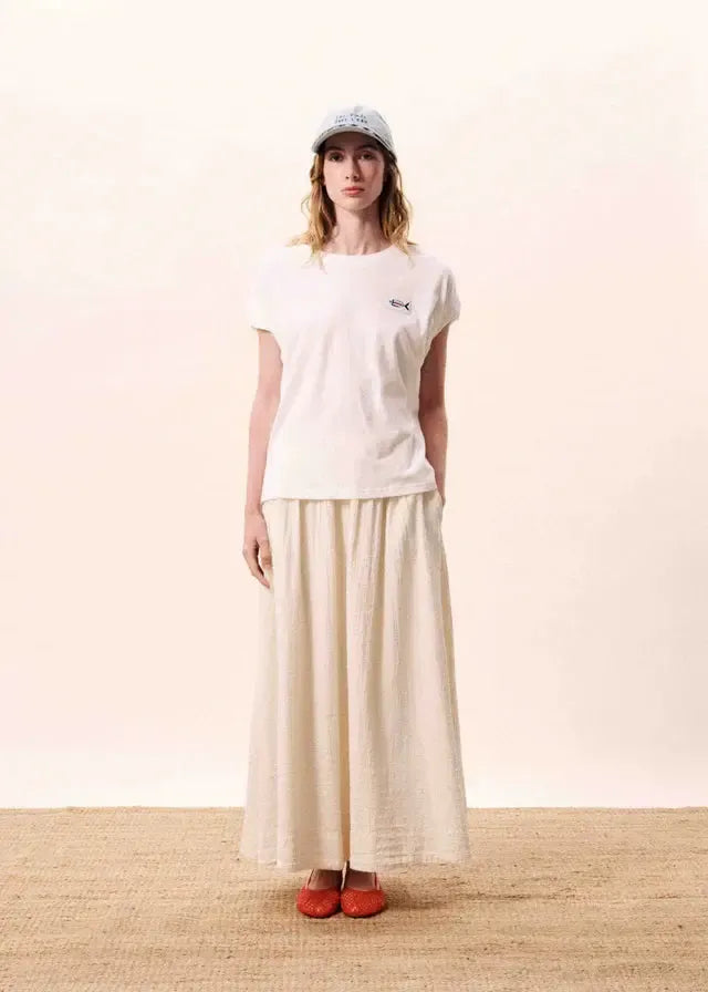 FRNCH Lindos T-Shirt - Blanc-Hand In Pocket