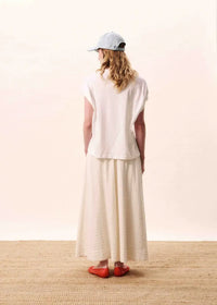 FRNCH Lindos T-Shirt - Blanc-Hand In Pocket