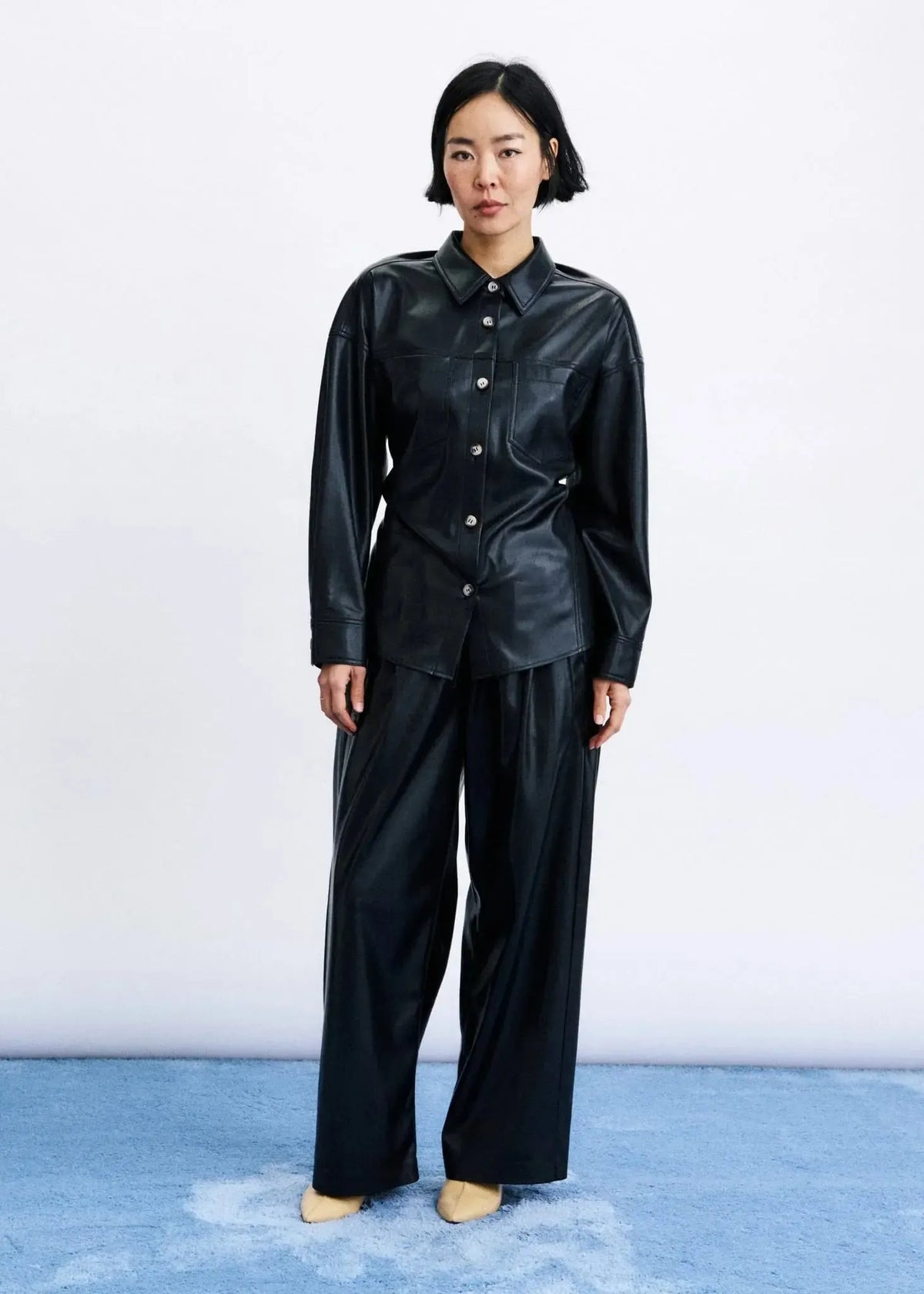 FRNCH Takayama Shirt - Noir-Hand In Pocket