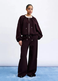 FRNCH Shosha Jacket - Bordeaux-Hand In Pocket
