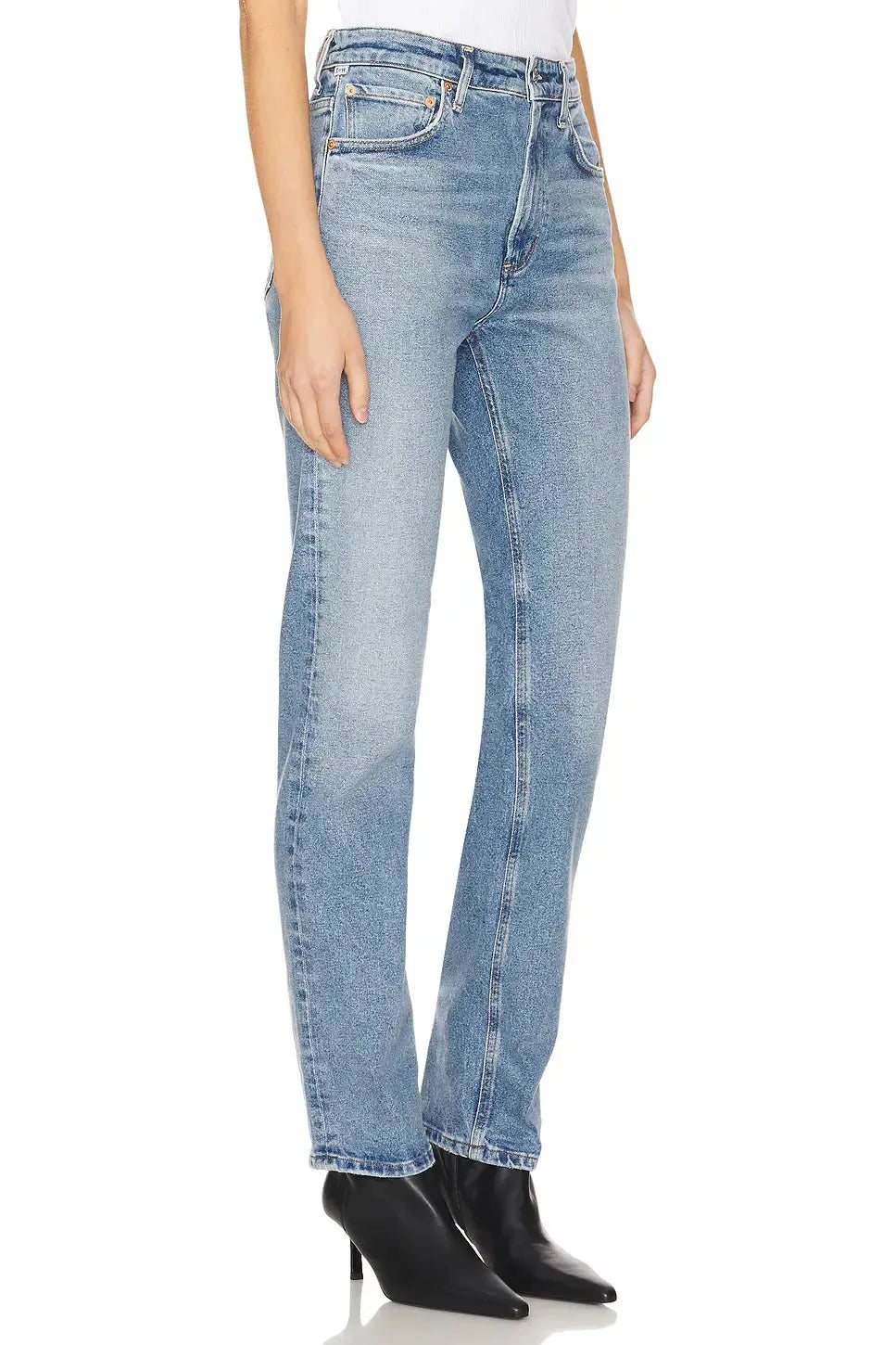 Citizens of Humanity Zurie Straight Leg Jean - Glendale-Hand In Pocket