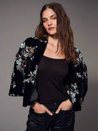 Sanctuary Scarlett Embellished Jacket - Moon Glow-Hand In Pocket