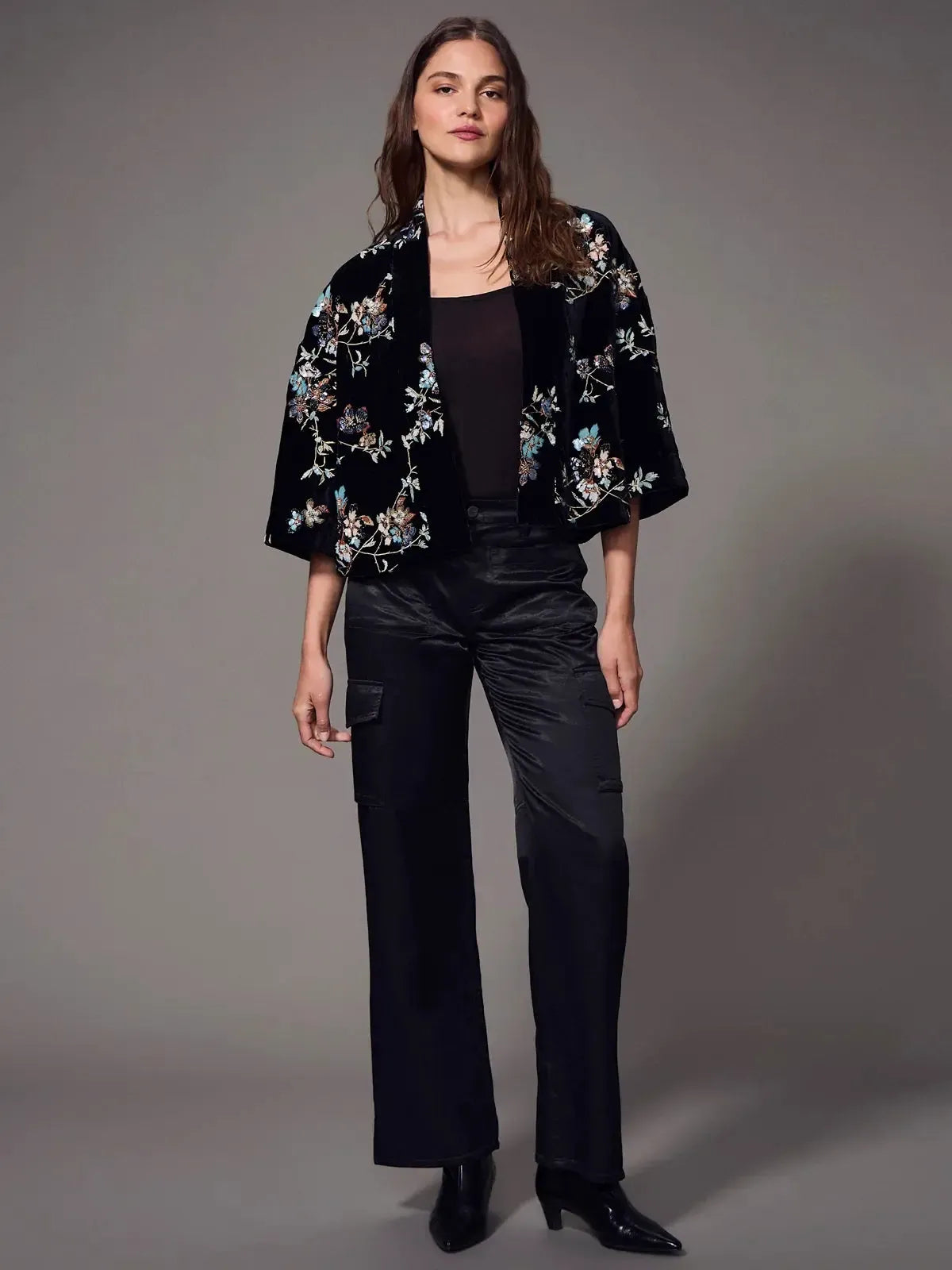 Sanctuary Scarlett Embellished Jacket - Moon Glow-Hand In Pocket