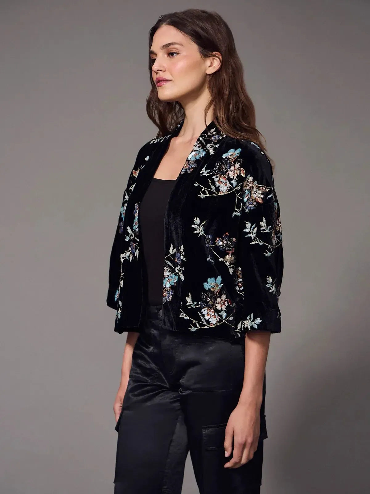 Sanctuary Scarlett Embellished Jacket - Moon Glow-Hand In Pocket