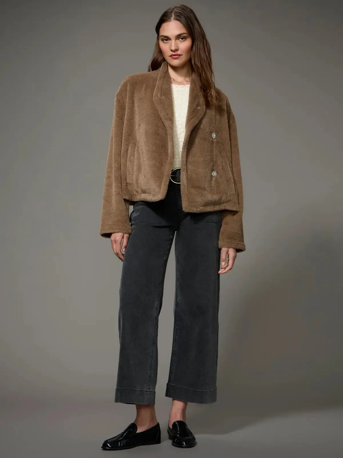 Sanctuary Remi Cozy Jacket - Macchiato-Hand In Pocket