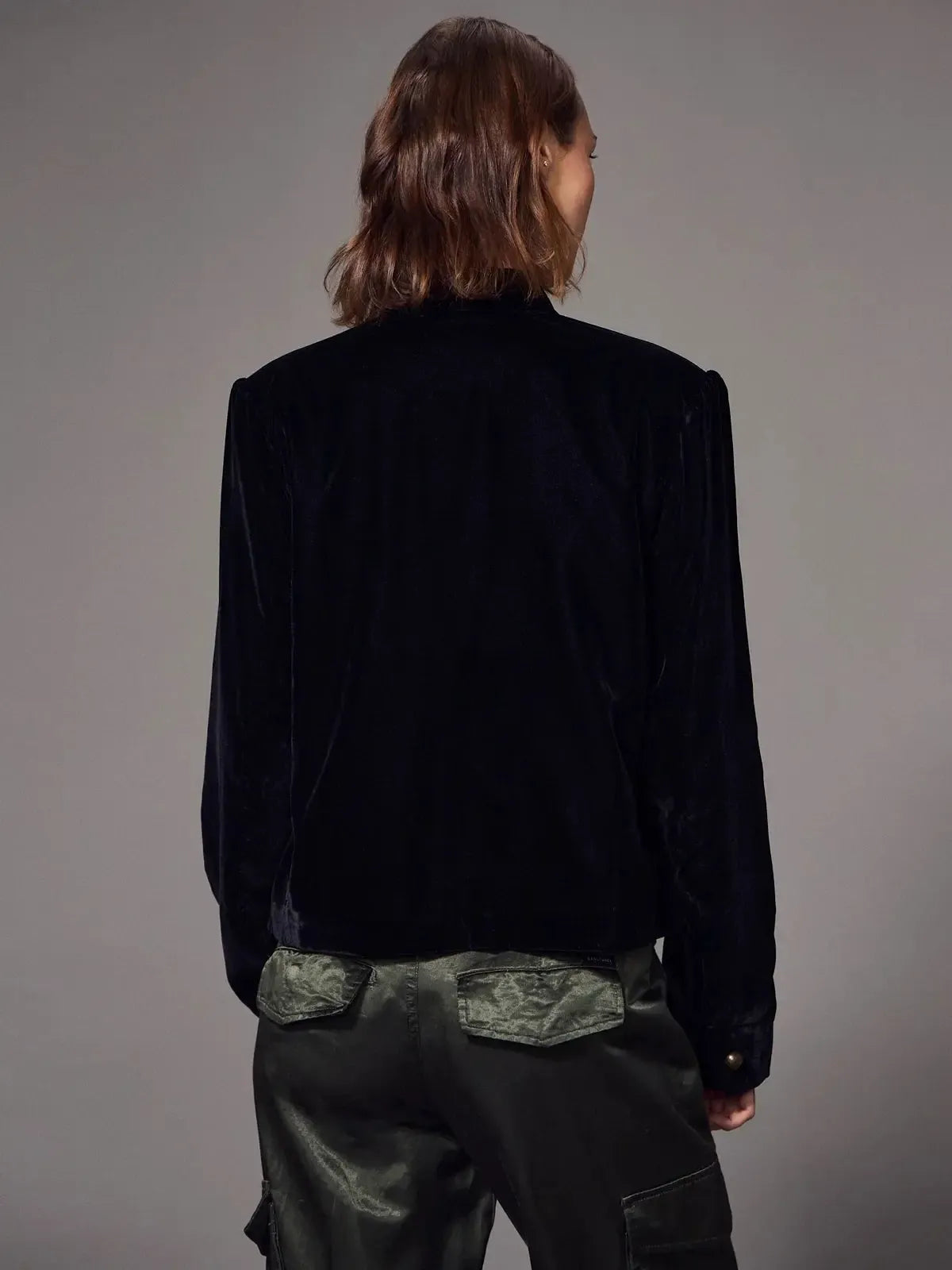 Sanctuary Matera Velvet Jacket - Black-Hand In Pocket