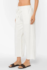Velvet Heart Claudette Pants - Optic White-Hand In Pocket