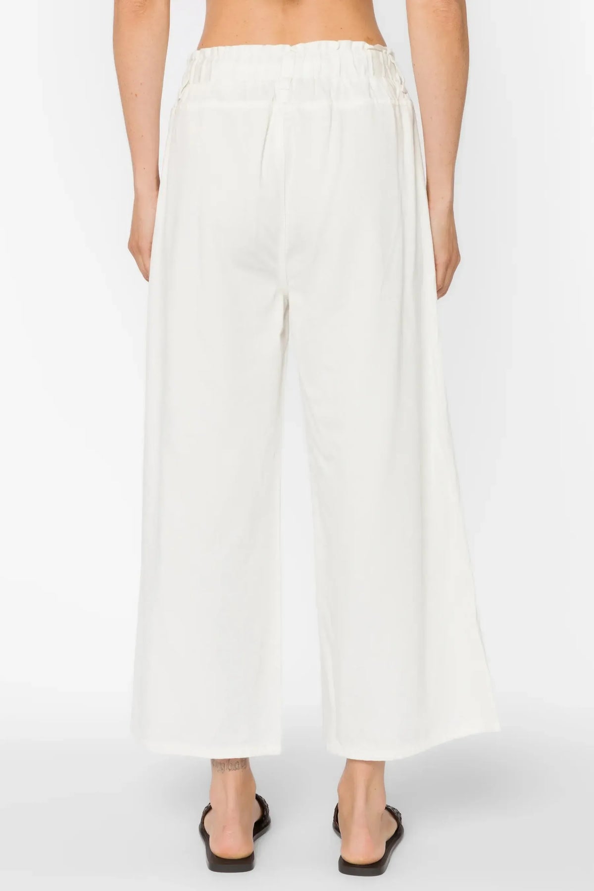 Velvet Heart Claudette Pants - Optic White-Hand In Pocket