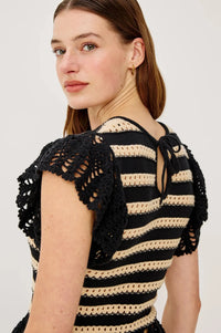 Rails Coen Top - Black Oat Stripe-Hand In Pocket