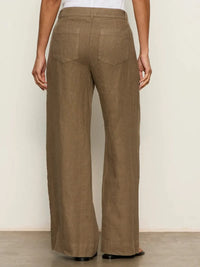 Sanctuary The Linen Marine Wide Leg - Timber-Hand In Pocket