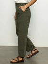 Sanctuary Boyfriend Utility Pants - Kalamata-Hand In Pocket