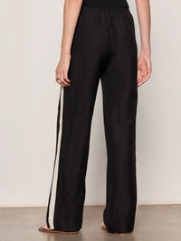Sanctuary Casual Track Pant - Black/Summer Sand-Hand In Pocket