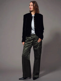 Sanctuary Scout Sateen Cargo - Kalamata-Hand In Pocket