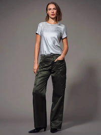 Sanctuary Scout Sateen Cargo - Kalamata-Hand In Pocket