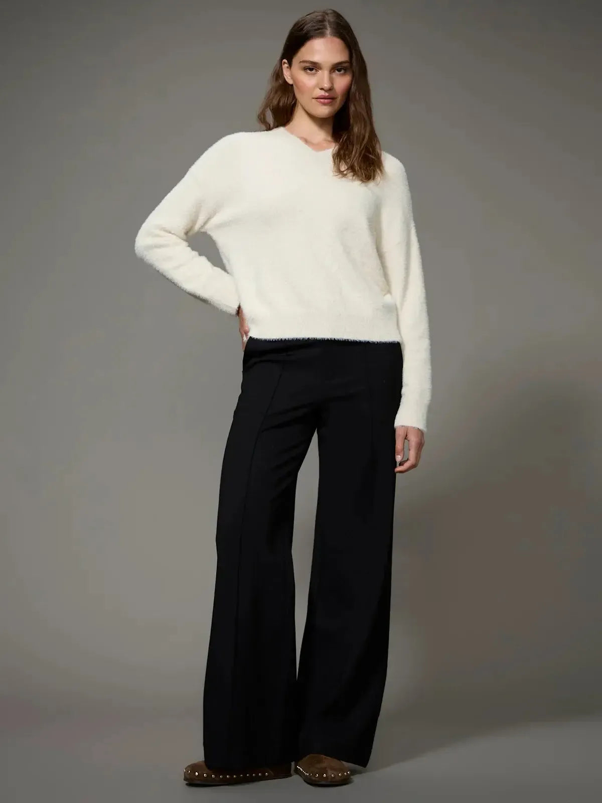 Sanctuary Marks Ponte Trouser - Black-Hand In Pocket