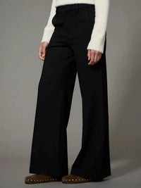 Sanctuary Marks Ponte Trouser - Black-Hand In Pocket