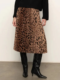 Sanctuary Nostalgia Pleated Midi Skirt - Mocha