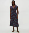 Michael Stars Tess Midi Dress- Nocturnal-Hand In Pocket