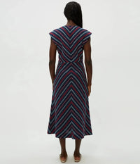 Michael Stars Tess Midi Dress- Nocturnal-Hand In Pocket