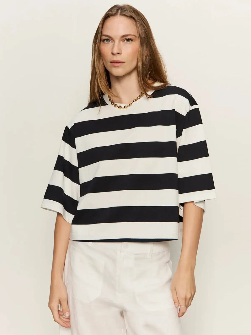 Sanctuary Belle Tee - Chalk/Black-Hand In Pocket