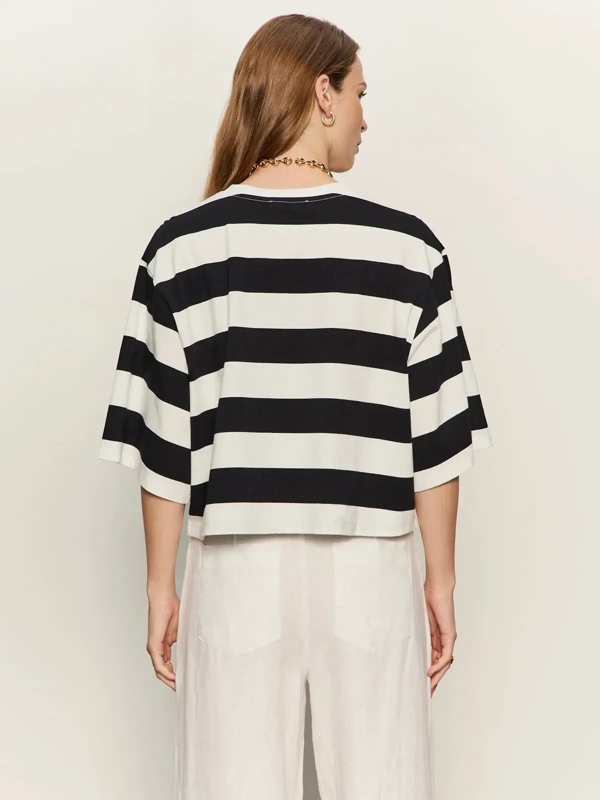 Sanctuary Belle Tee - Chalk/Black-Hand In Pocket