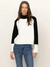 Sanctuary Downtown Mock Neck Sweater - Black/ Chalk