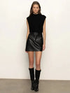 Sanctuary City Sweater Shell - Black