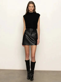 Sanctuary City Sweater Shell - Black